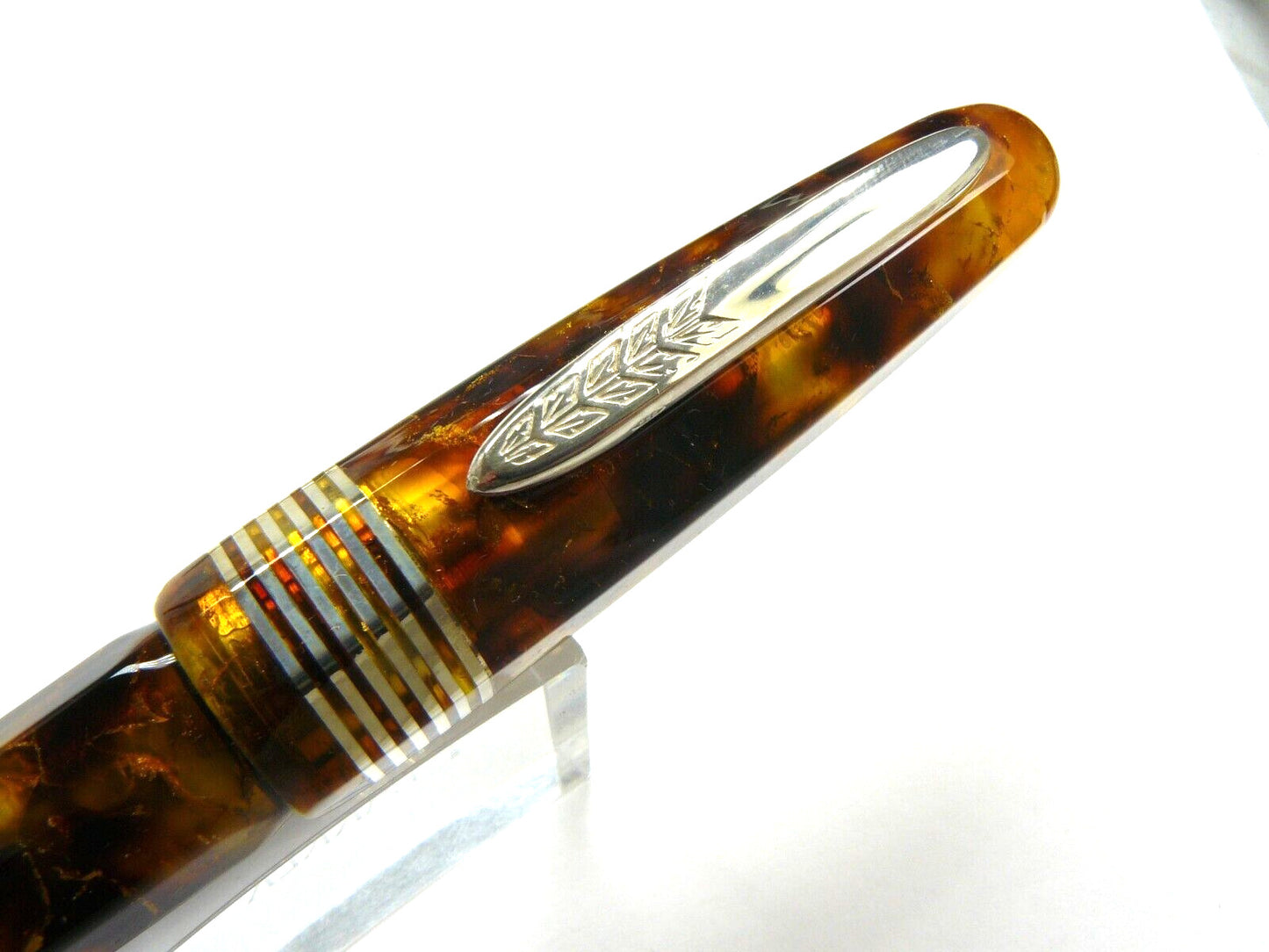 Stipula Limited Edition Facetted Fountain Pen Wild Honey 14K Gold Fine Nib  New