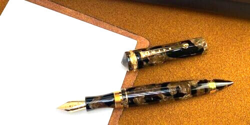 Delta 39+1 Limited Edition Celluloid Fountain Pen-18k EF Nib