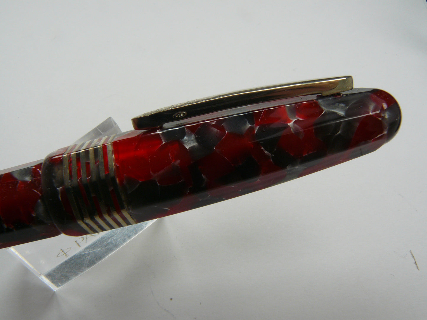 Stipula Faceted Etruria Red Currant Fountain Pen 18K Medium nib New in Box