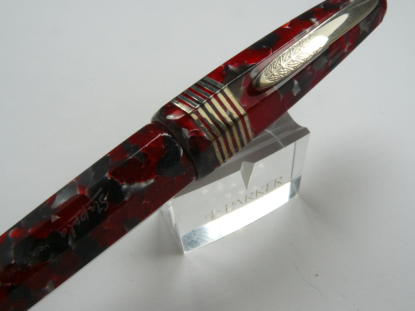 Stipula Faceted Etruria Red Currant Fountain Pen 18K Medium nib New in Box